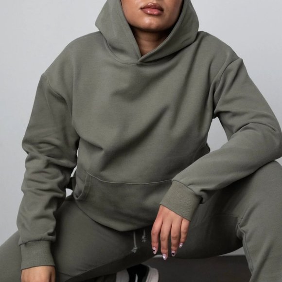 AZUR FIT LAUREL ULTRA LUXE HOODIE OLIVE XL - Picture 1 of 9